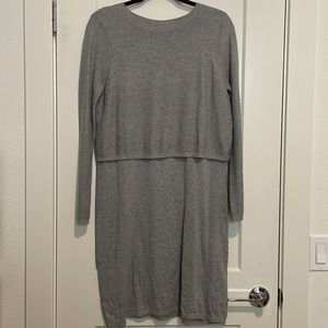 ASOS 2 in 1 Knit Dress In Cashmere Mix